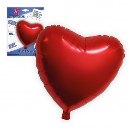 Globo in poliamide cuore rosso