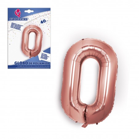 Globo in poliamide oro rosa 40cm 0