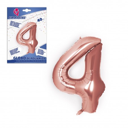 Palloncino in poliammide oro rosa 40cm 4