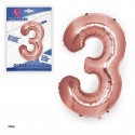 Globo in poliamide oro rosa 1m n 3