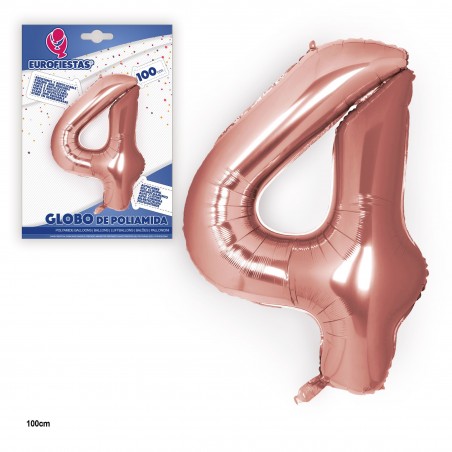 Globo in poliamide oro rosa 1m n 4