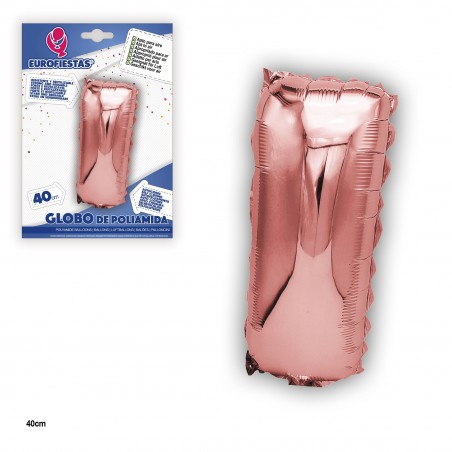 Globo in poliamide oro rosa 40cm i