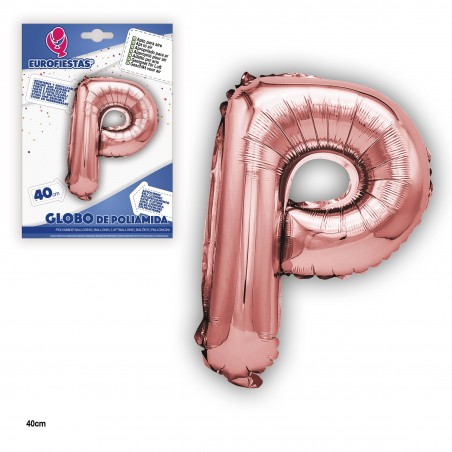 Globo in poliamide oro rosa 40cm p