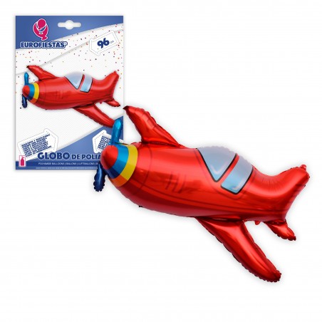 Globo in poliamide aereo rosso 96cm