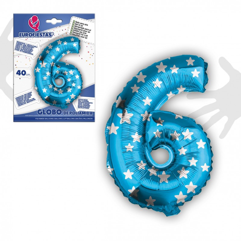 Palloncino in poliamide 6 blu 40cm