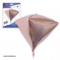 Globo 4d triangolo oro rosa