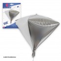 Palloncino triangolo argento 4d