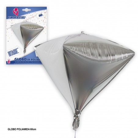 Palloncino triangolo argento 4d