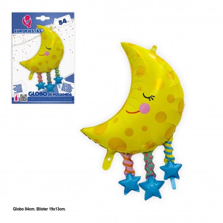 Luna palloncino foil stelle 84x64cm