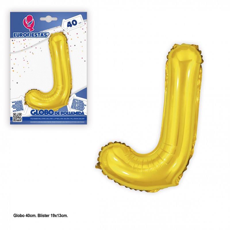 Palloncino in poliammide 40cm.oro lucido j