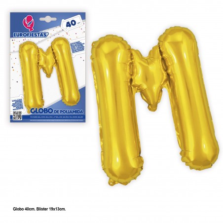 Palloncini in poliammide da 40 cm. glitter oro m