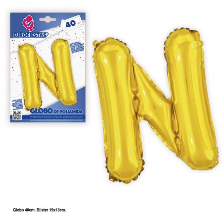 Palloncini in poliammide da 40 cm. glitter oro n