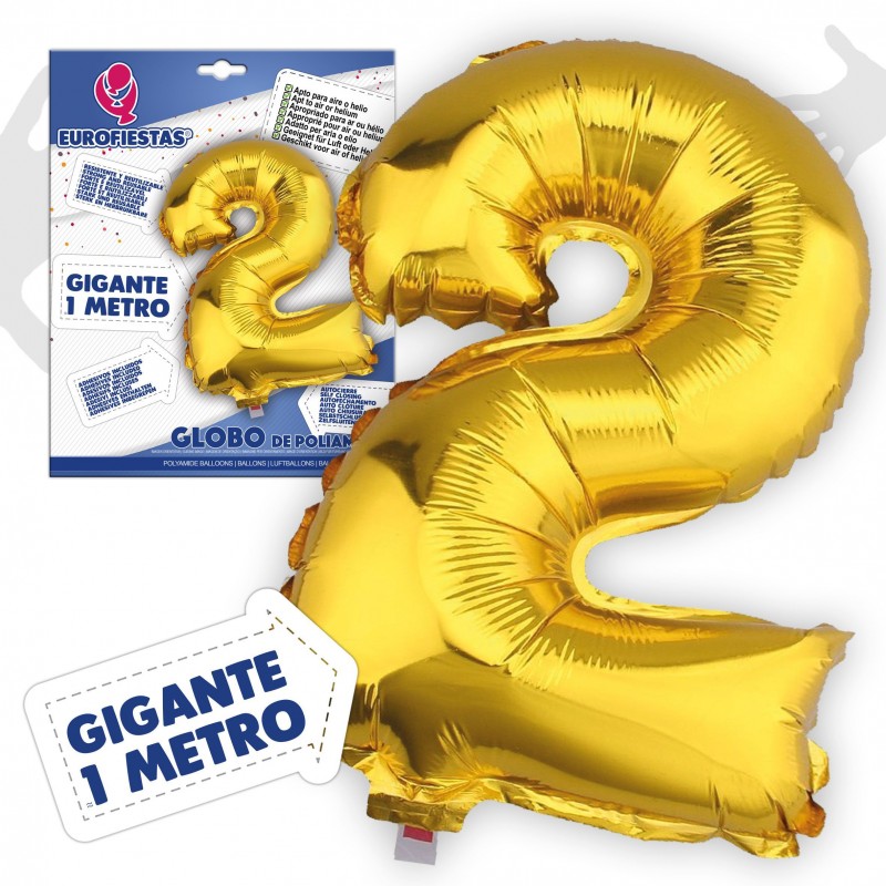 Globos in poliamide 1m 2 oro