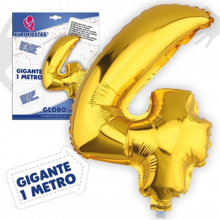 Palloncini in poliamide 1m 4 oro
