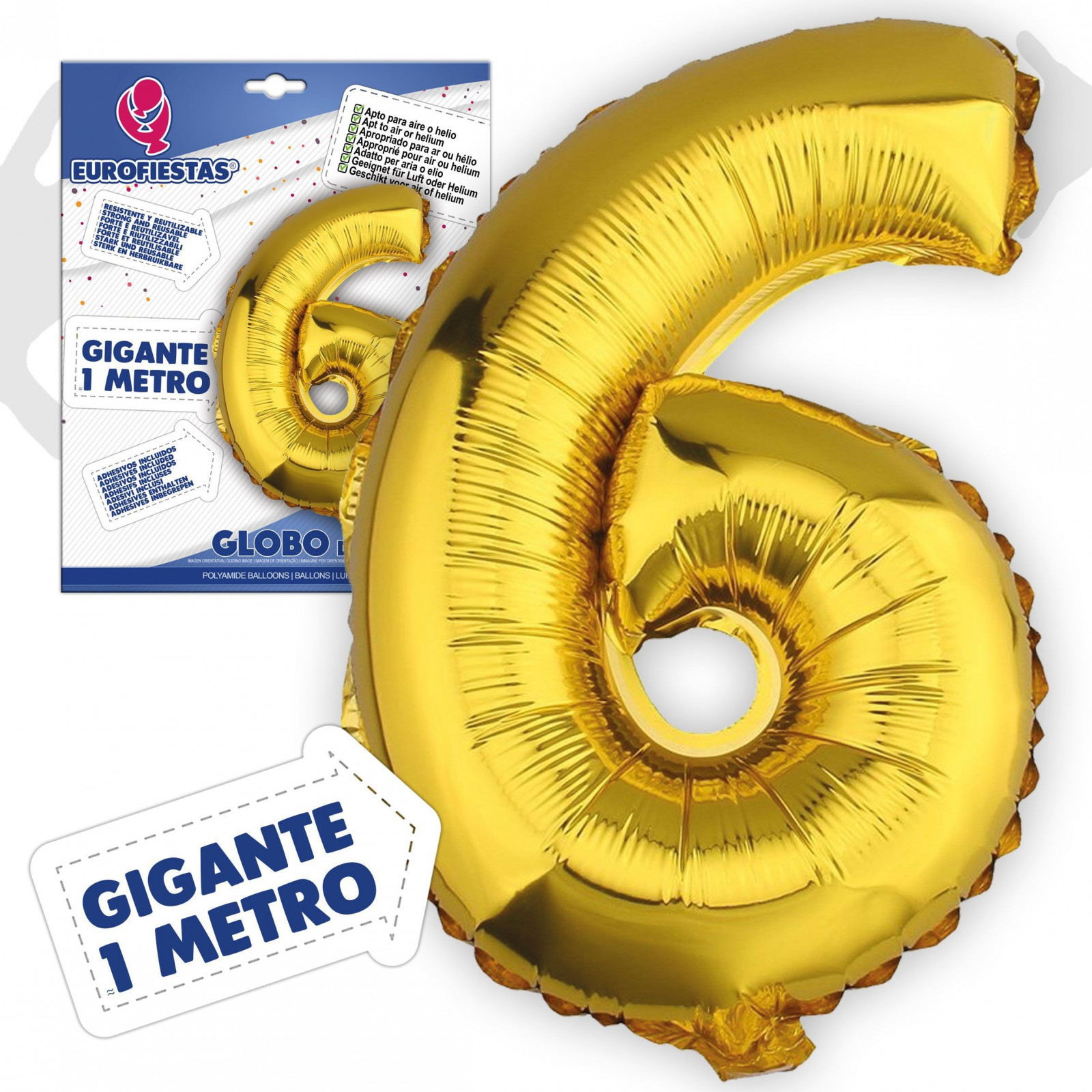 Palloni in poliamide 1m 6 oro