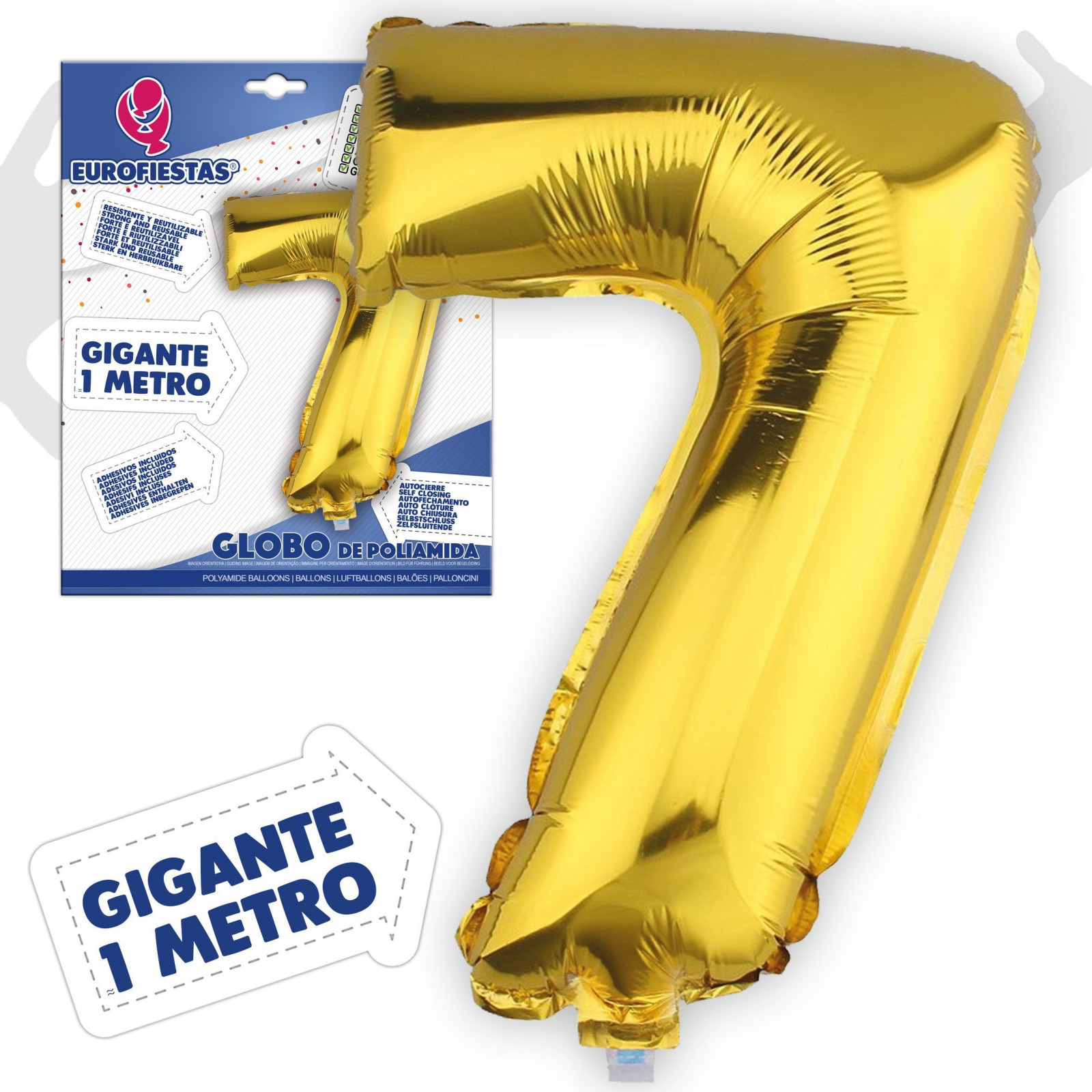 Palloncini in poliamide 1m 7 oro