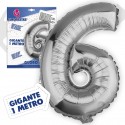 Palloni in poliamide 1m 6 argento