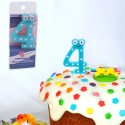 Candela di compleanno numero 4