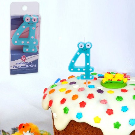 Candela di compleanno numero 4