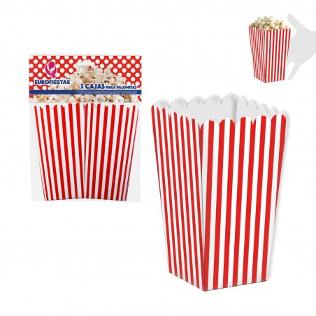 Scatola per popcorn 3 rossa
