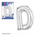 Palloncino in poliammide da 40 cm. argento lucido d