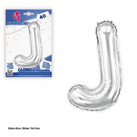 Palloni in poliamide 40cm argento lucido j