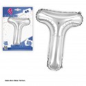 Globos in poliamide 40cm argento lucido t