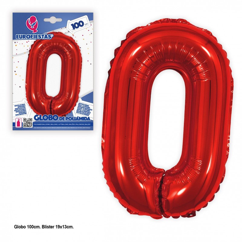 Globo in poliamide 1m rosso 0