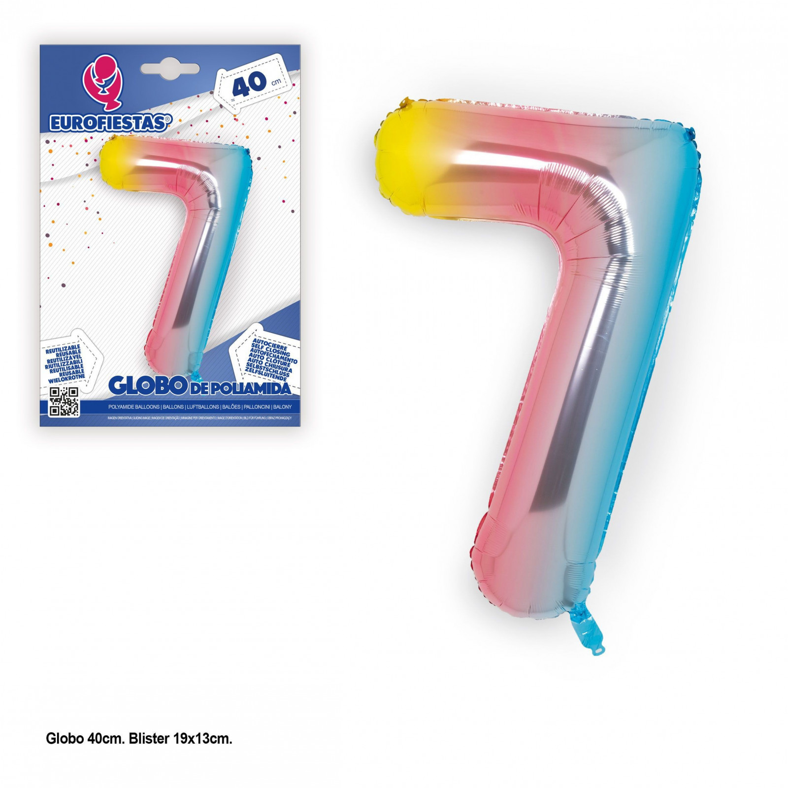 Pallone in poliamide 40cm tonalità 7