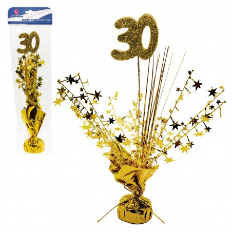Centro tavola 30 oro