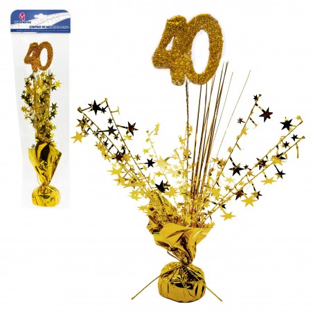 Centro tavola 40 oro