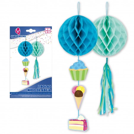 Bolle a nido d'ape blu 2