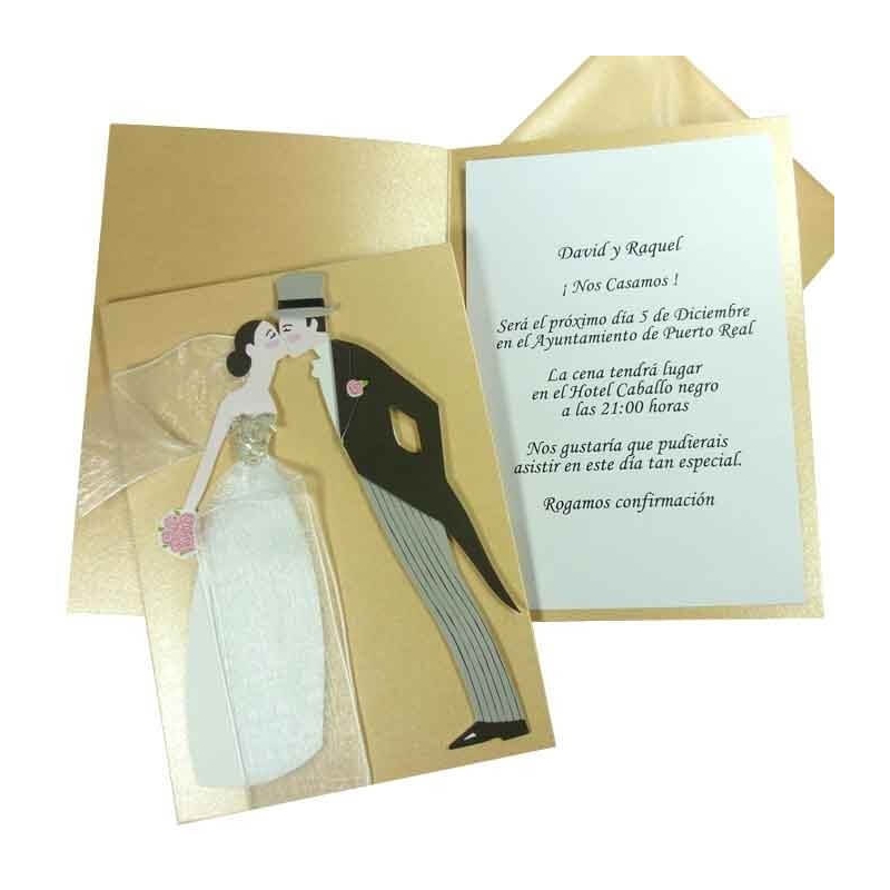 Inviti di matrimonio bacio
