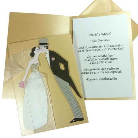 Inviti di matrimonio bacio
