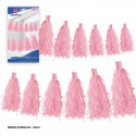 Ghirlanda 12 pompon rosa
