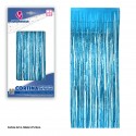Tenda decorativa sfrangiata azzurra