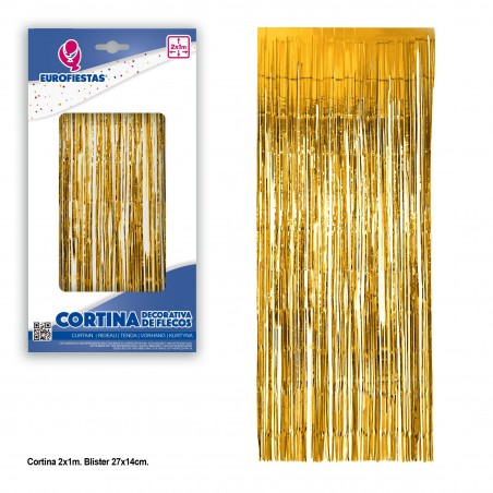 Tenda decorativa frange oro