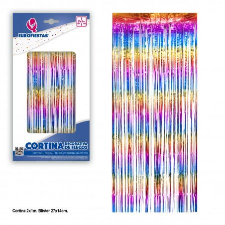 Cortina frange 2x1 toni colore