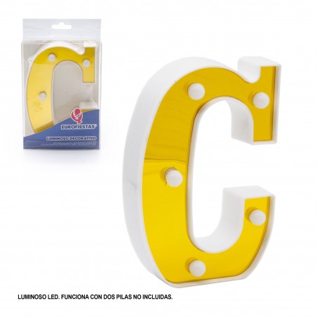 Lettera led 16cm oro c