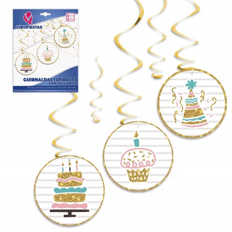 Ghirlanda a spirale di dolci