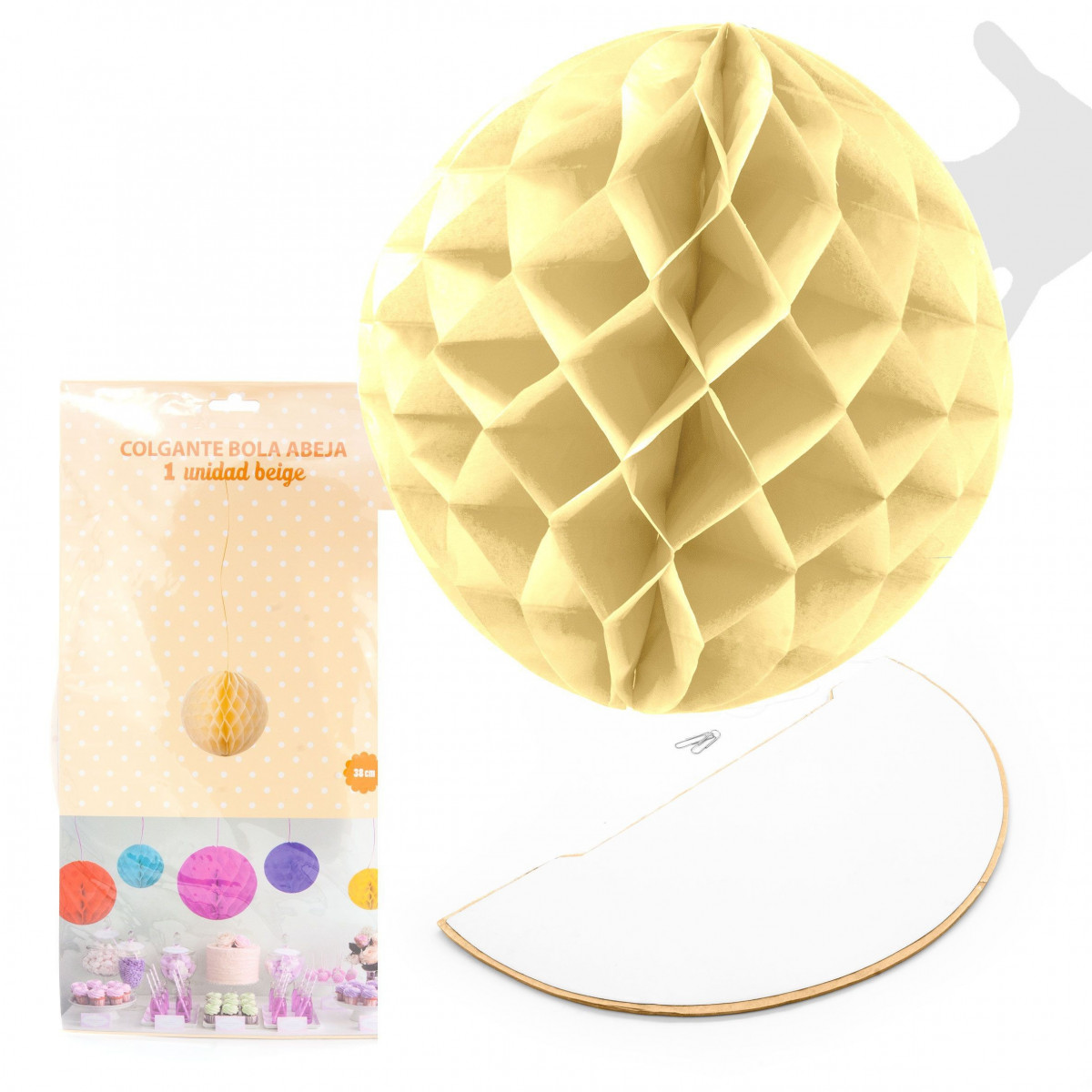 Palla d api 1u.38cm beige