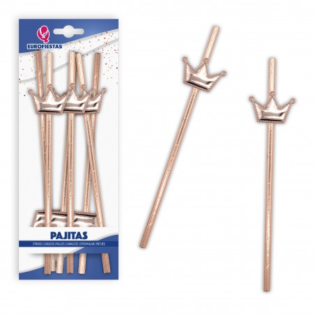 Straws corona oro rosa