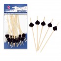 20 stuzzicadenti da 12 cm a forma di asso di picche