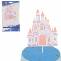 Topper castello rosa