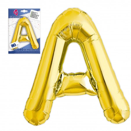Globo in poliamide lettera A altezza 80cm