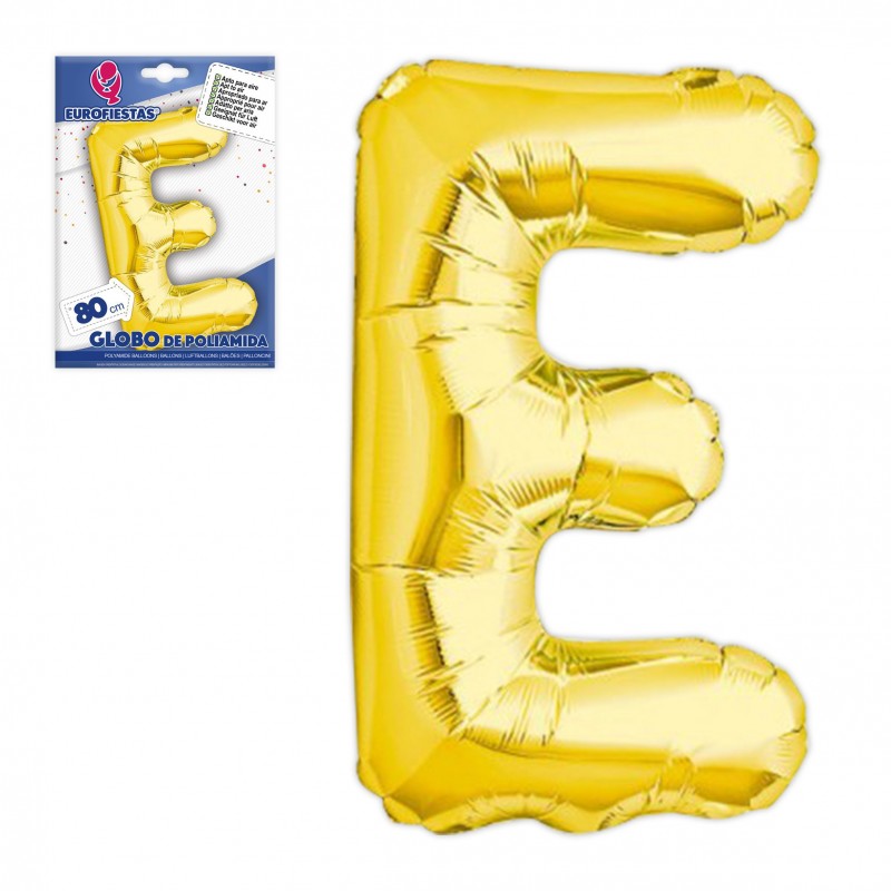Globo in poliamide con lettere e altezza 80 cm