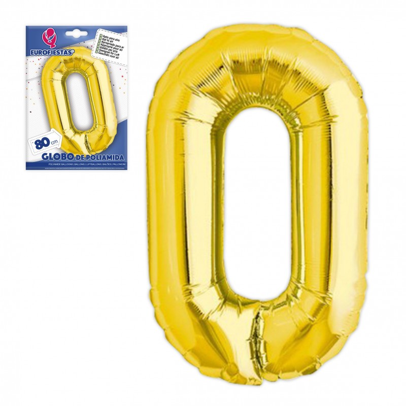 Globo in poliamide lettera o altezza 80cm