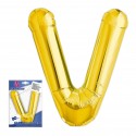 Globo in poliamide lettera v altezza 80 cm