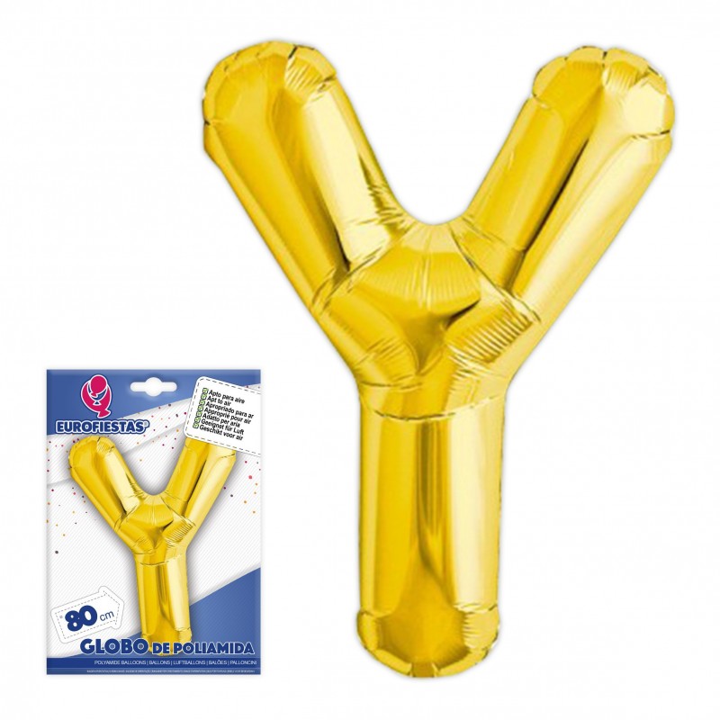 Globo in poliamide con lettere e altezza di 80cm