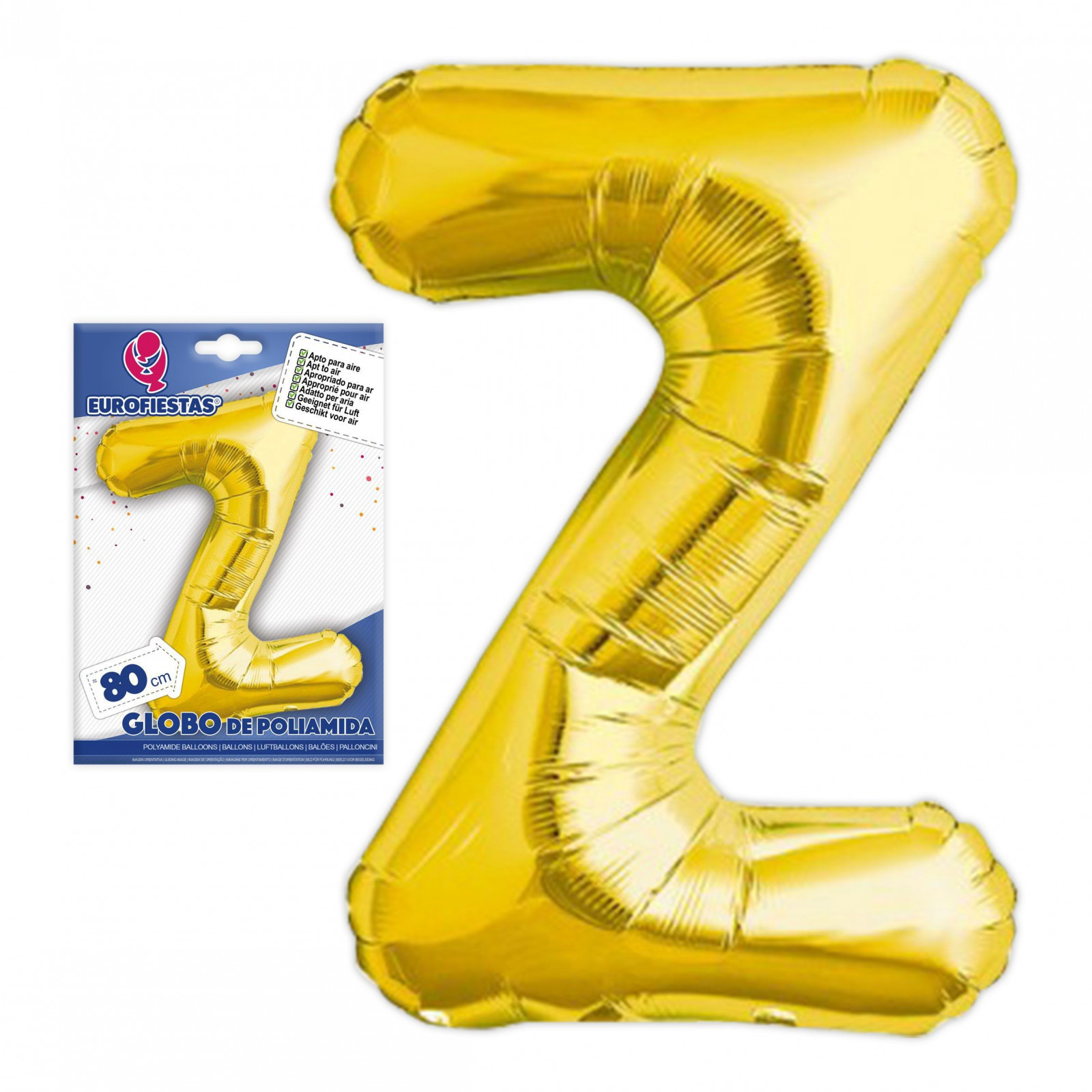 Globo in poliamide lettera z altezza 80cm